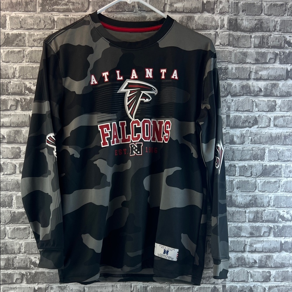 Boy's NFL Atlanta Falcons Camouflage Long Sleeve Shirt
